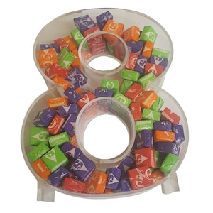 22cm fillable acrylic number