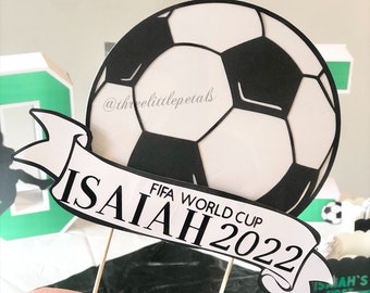 Soccer Cake Topper & Banner // World Cup // Soccer Birthday // Birthday Party // Soccer Decorations