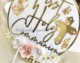 First Holy Communion Cake Topper/ Cake Topper / First Communion / Holy Communion