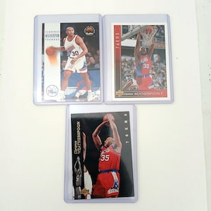Veel van 3 Clarence Weatherspoon Basketball-ruilkaarten Skybox bovendek, zeer goede staat 1993 1994