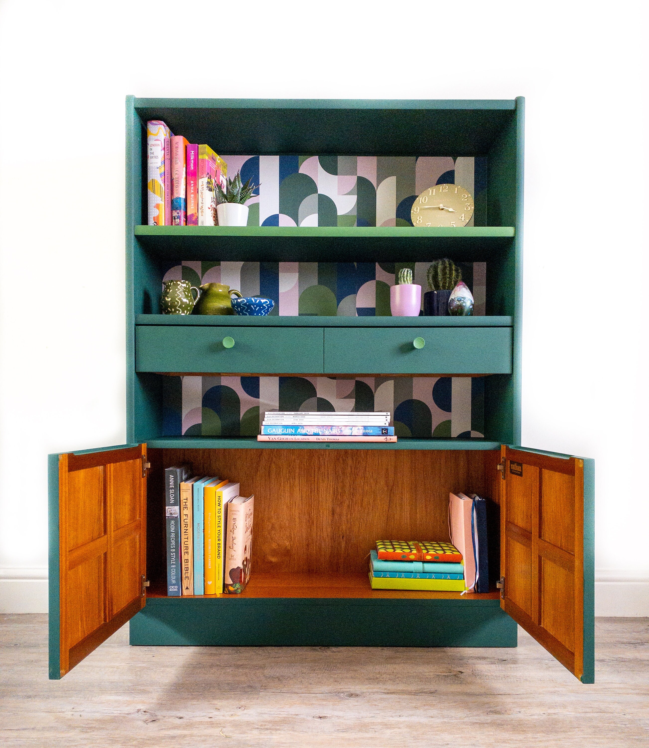 Mid-century Nathan Bookcase Green Bauhaus Inspired Display - Etsy UK