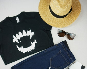 Halloween T-Shirt, Vampire Fangs Shirt - The Bright Bite
