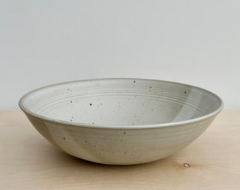 Low serving bowl - stoneware - handcrafted in Venice Beach CA