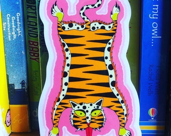 Folk tiger sticker-tiger sticker