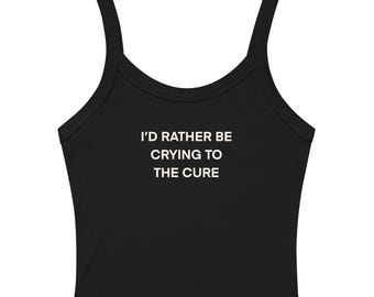 Prefiero estar llorando con la camiseta sin mangas de microcanalé de TC