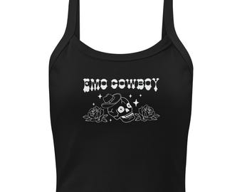 Emo Cowboy, mikro-żebrowany top bez rękawów