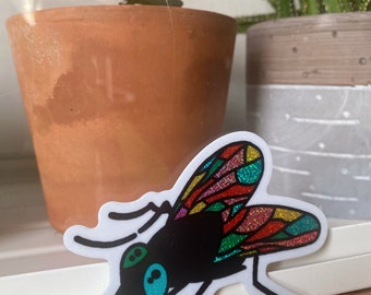Ahh Sweet Glitter Fly Stickers