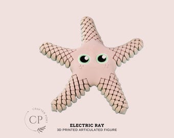 Starfish - 3D Printed Articulated Sea Animal Beach Marine Figurine Sculpture Desk Decor | Custom Color