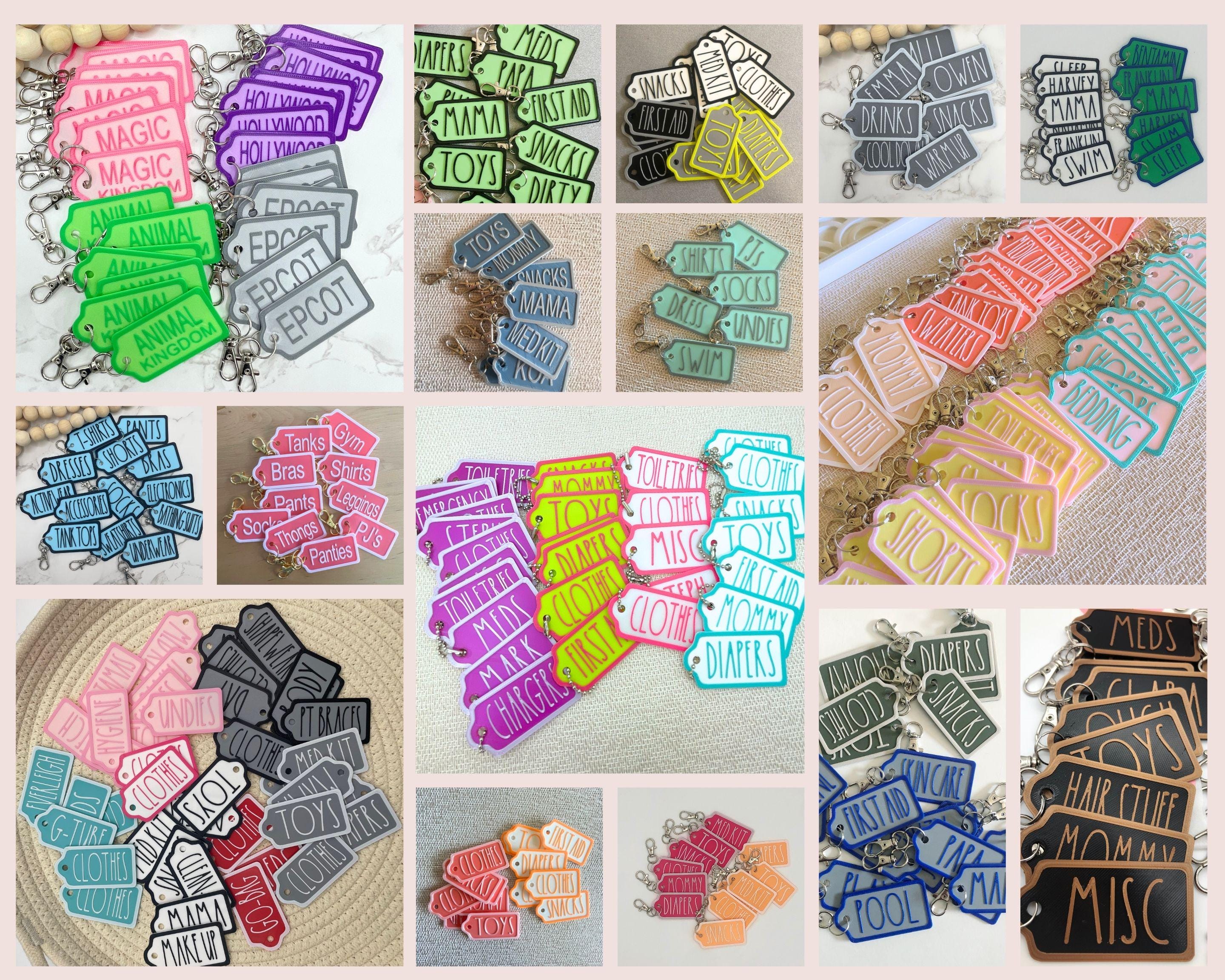 Playful Uppercase Custom Bag Tags Organizer - Diaper Bag, Luggage ...