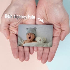 Personalisierte Fotokarte als Geschenk für einen lieben Menschen, Kunststoffkarte, Andenken, Erinnerung, Fotogeschenk
