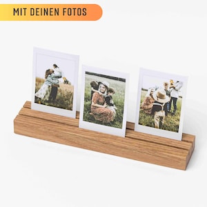 Fotohalter aus Holz, Instax, Fotoständer, Fotogeschenk, Geschenk, Fotoleiste, Kartenständer, Kartenhalter, Polaroid, Hochzeit, Geburtstag