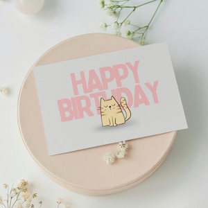 Karte "Happy Birthday", Postkarte, Brief, Geburtstag, Kindergeburtstag, Geschenk, Herzlichen Glückwunsch, Grußkarte