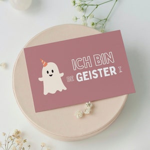 Karte "Ich bin begeistert", Postkarte, Brief, Geburtstag, Kindergeburtstag, Geschenk, Lustig, Grußkarte