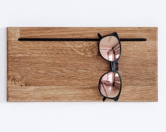 Wooden sunglasses holder, 30 cm length, oak, beech, sunglasses, stand, glasses stand, sunglasses holder, engraving, personalized