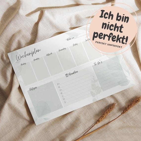 Wochenplaner, 50 Blatt, DIN A4