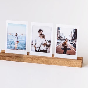 Wooden photo holder with engraving on request, 20 cm, personalized, photo stand, photo, photo bar, picture stand, card stand, photo gift image 2