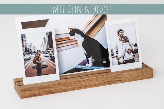 Oak Photo Stand, Polaroid, Wood, Photo Holder, Photo, Gift, Photo Bar, Card  Stand, Card Holder, Wedding, Photo Gift, Instax 