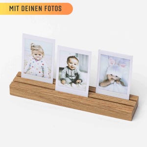 Fotohalter aus Holz, Instax, Fotoständer, Fotogeschenk, Geschenk, Fotoleiste, Kartenständer, Kartenhalter, Polaroid, Hochzeit, Geburtstag