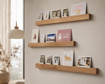 60 cm wooden photo strip for hanging, Instax, photo stand, photo gift, gift, photo holder, card holder, wall mount, birthday