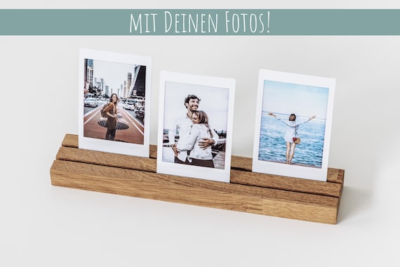 Wooden Photo Holder Instax Photo Stand Photo Gift Present Photo Bar Card  Stand Card Holder Polaroid Wedding Birthday 