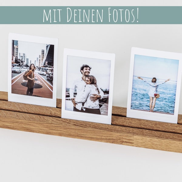 Fotohalter aus Holz, Instax, Fotoständer, Fotogeschenk, Geschenk, Fotoleiste, Kartenständer, Kartenhalter, Polaroid, Hochzeit, Geburtstag