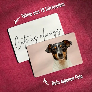 Personalisierte Fotokarte als Geschenk für einen lieben Menschen, Kunststoffkarte, Andenken, Erinnerung, Fotogeschenk