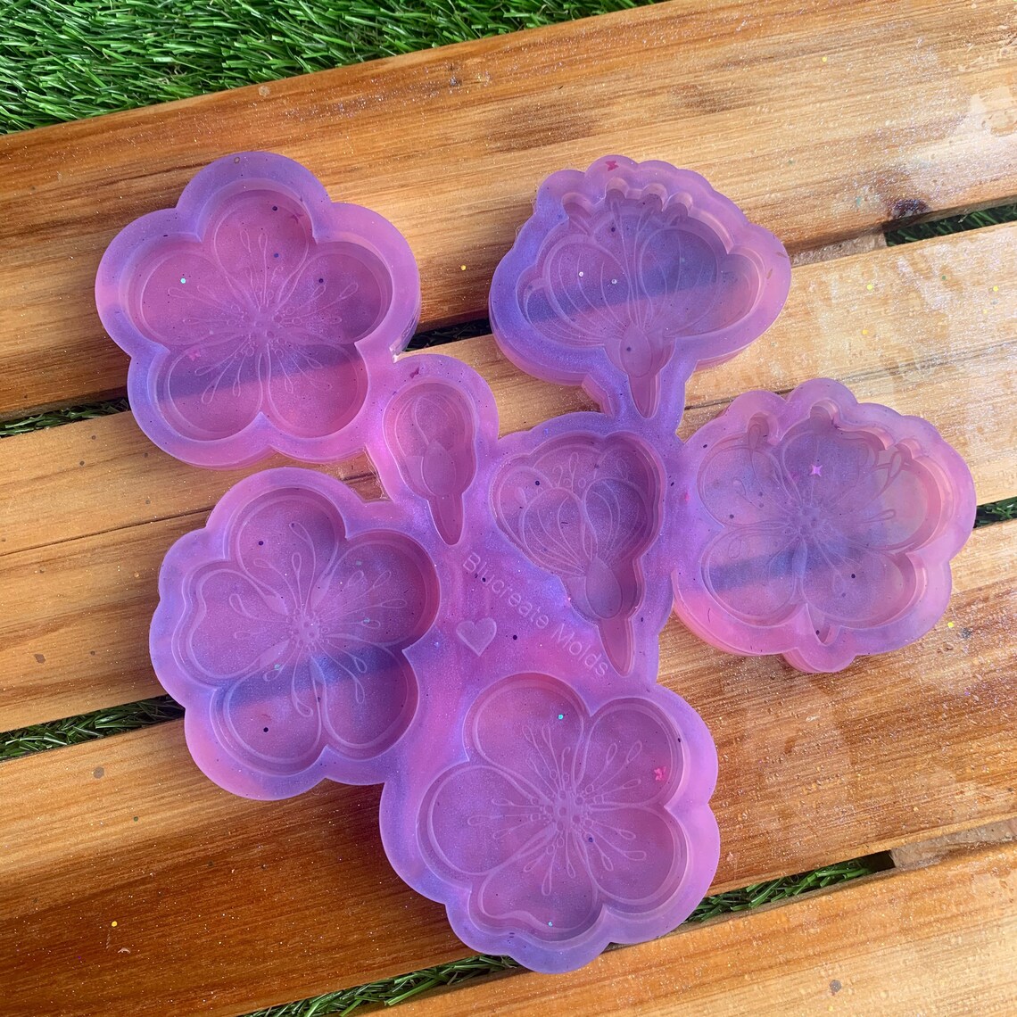 Hibiscus flower mold Resin mold epoxy resin molds Etsy