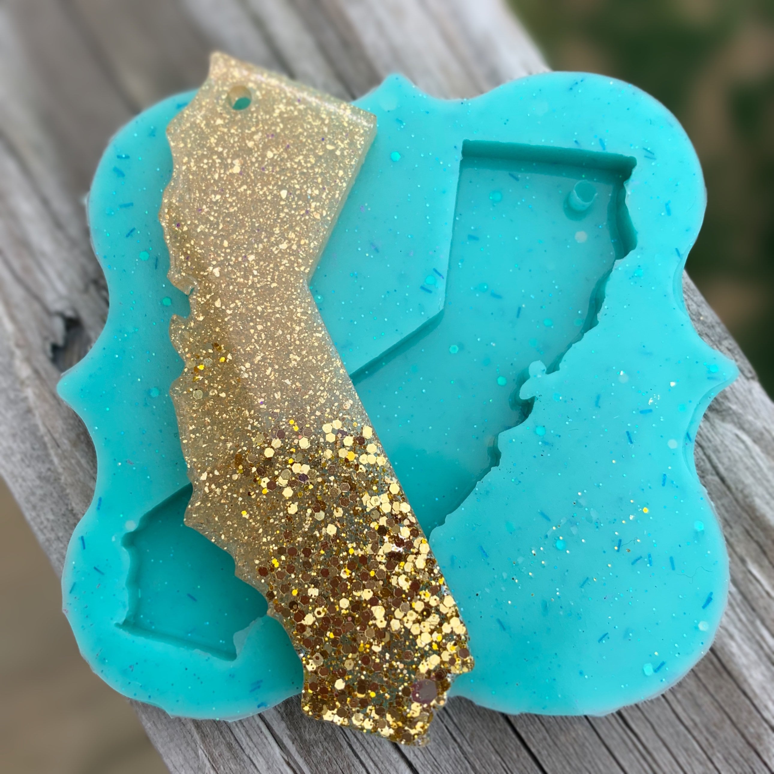 State keychain mold Resin mold epoxy resin molds Etsy