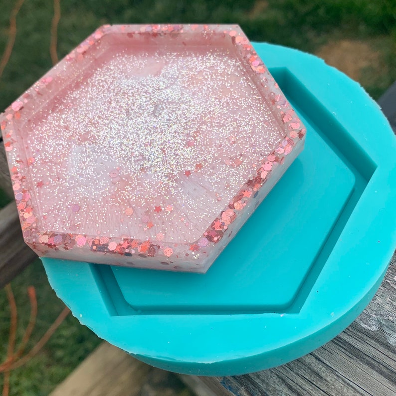 Hexagon coaster mold Resin mold epoxy resin molds Etsy