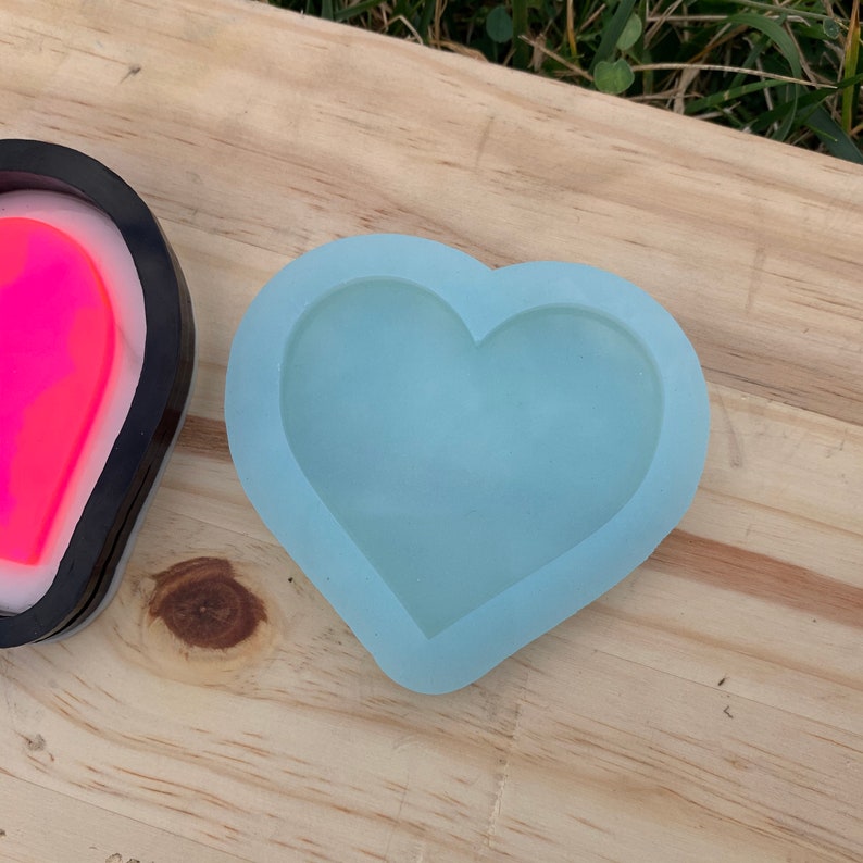 Heart keychain mold Resin mold epoxy resin molds Etsy