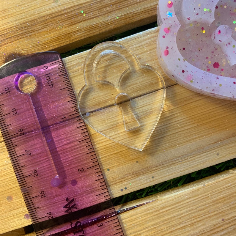Love Lock Keychain Mold Resin Mold Epoxy Resin Molds Etsy