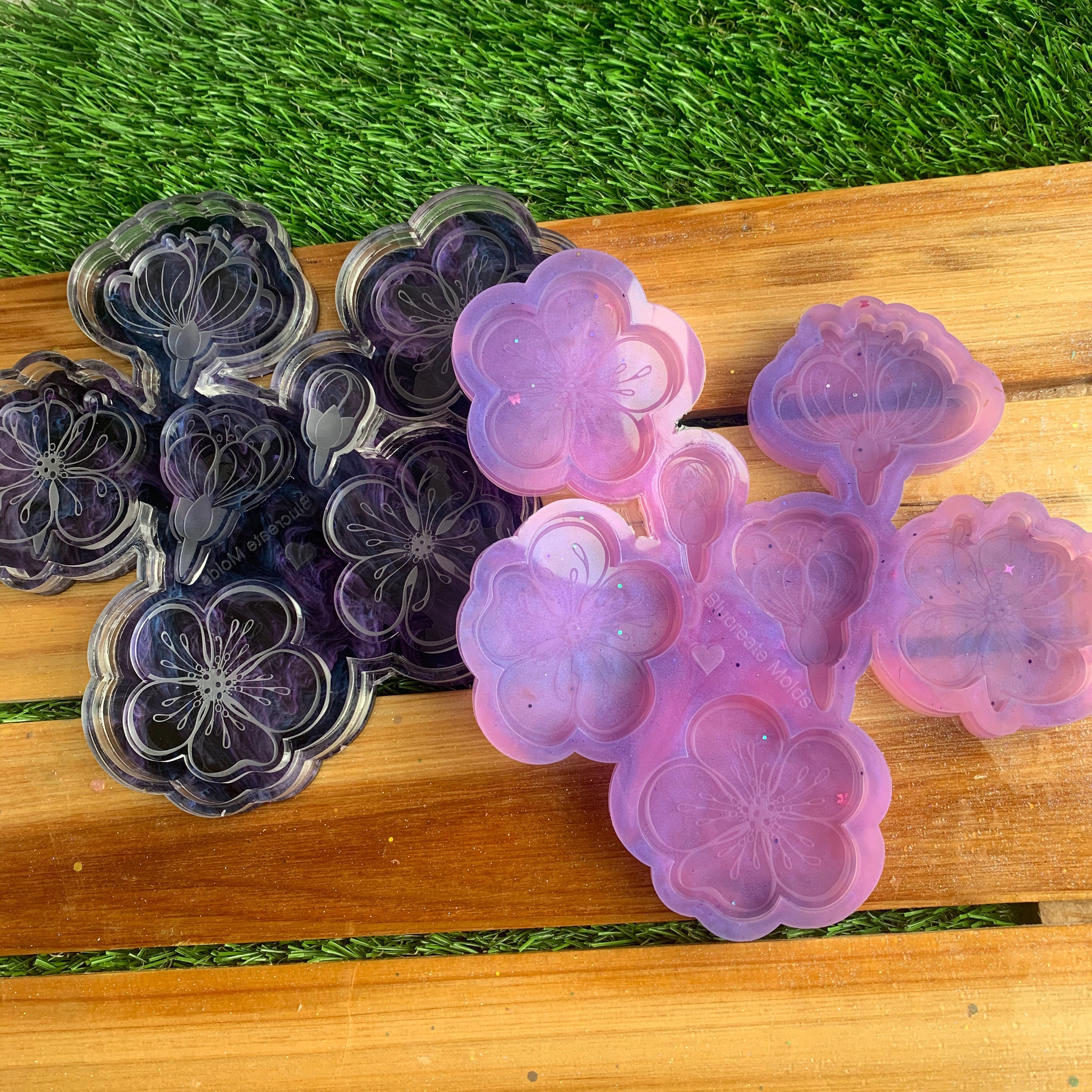 Hibiscus flower mold Resin mold epoxy resin molds Sculpting & Forming