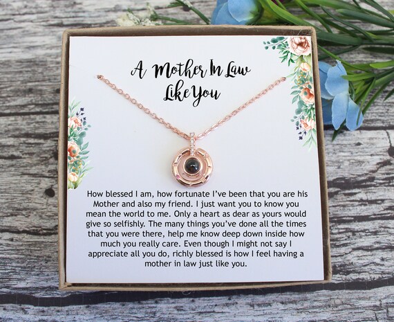 Mother in law necklace gift Clearance