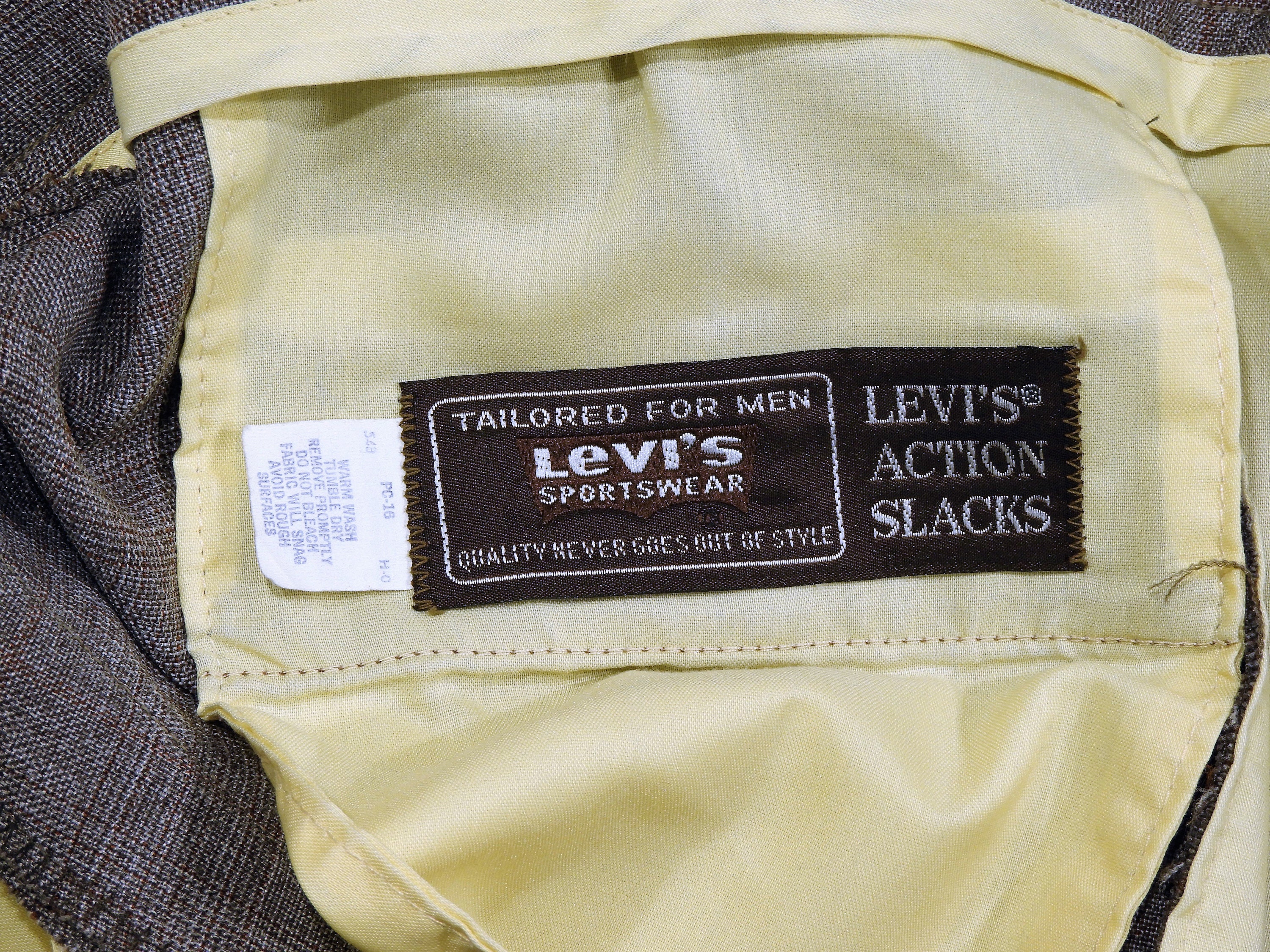 vintage levi's action slacks
