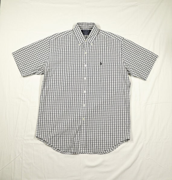 ralph lauren black button down shirt