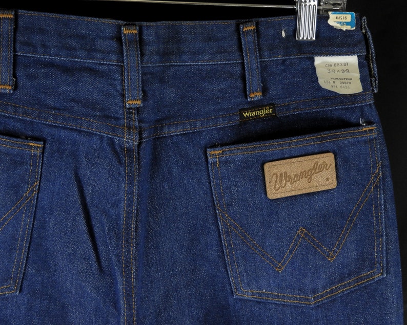 Vintage Wrangler Jeans 1970s NOS Boot Cut Rigid Denim 945 - Etsy