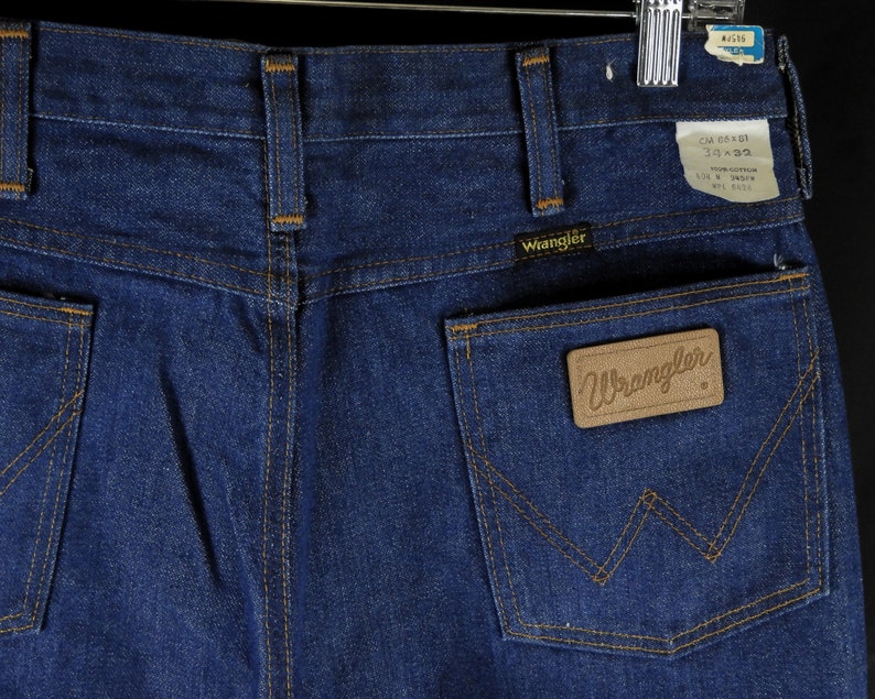 Vintage Wrangler Jeans 1970s NOS Boot Cut Rigid Denim 945 Etsy