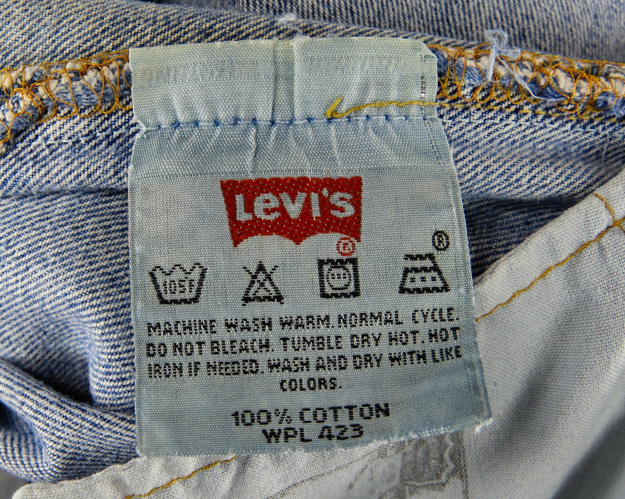 Vintage 501 XX Levis, 1980's Distressed Denim, Lt Blue Jeans, Button Fly, 33 Waist, 33 Inseam