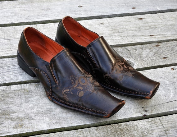 vintage leather shoes mens