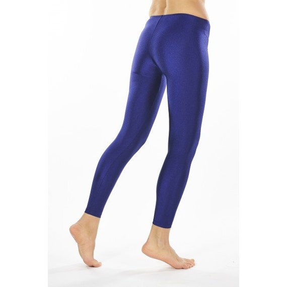 Blue lycra leggings deals