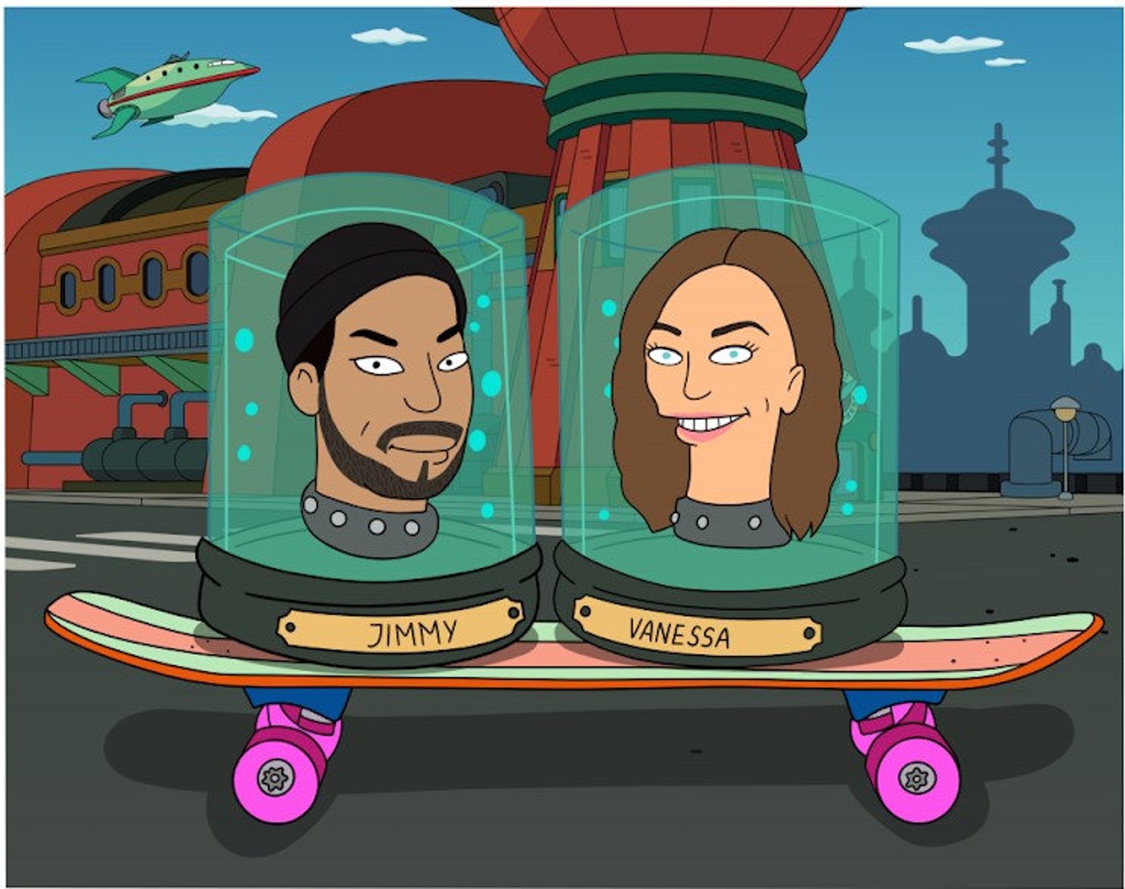 Futurama Head in a Jar Portrait Great Gift for Birthdays Etsy