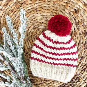 Candy cane toque | Christmas gift | knit toque | Christmas beanie | kids toque