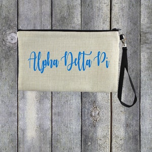 Alpha Delta Pi Cosmetic Bag/ Alpha Delta Pi Bid gift/ Alpha Delta Pi gift