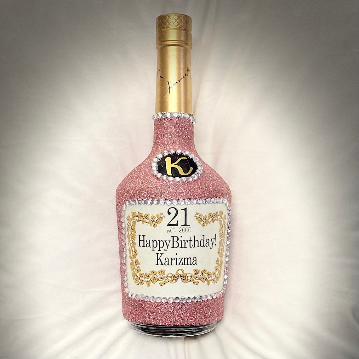  personalized hennessy bottle etsy