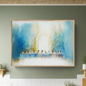 The Last Supper Print: Jesus Christ Christian Wall Art