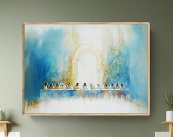 The Last Supper Print: Jesus Christ Christian Wall Art
