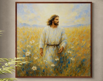 Creator-Jesus Christ Art-Digital Download-Savior-Jesus Wall Art-Christian Art-Printable-Jesus Portrait
