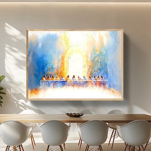 Last Supper Art Print: Modern Christian Wall Decor (Digital Download)