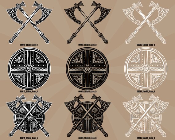 Viking Shield Axes Celtic Norse Legendary Tattoo Svg Png Etsy Viking Shield Axes Celtic Norse Legendary Tattoo Svg Png Etsy