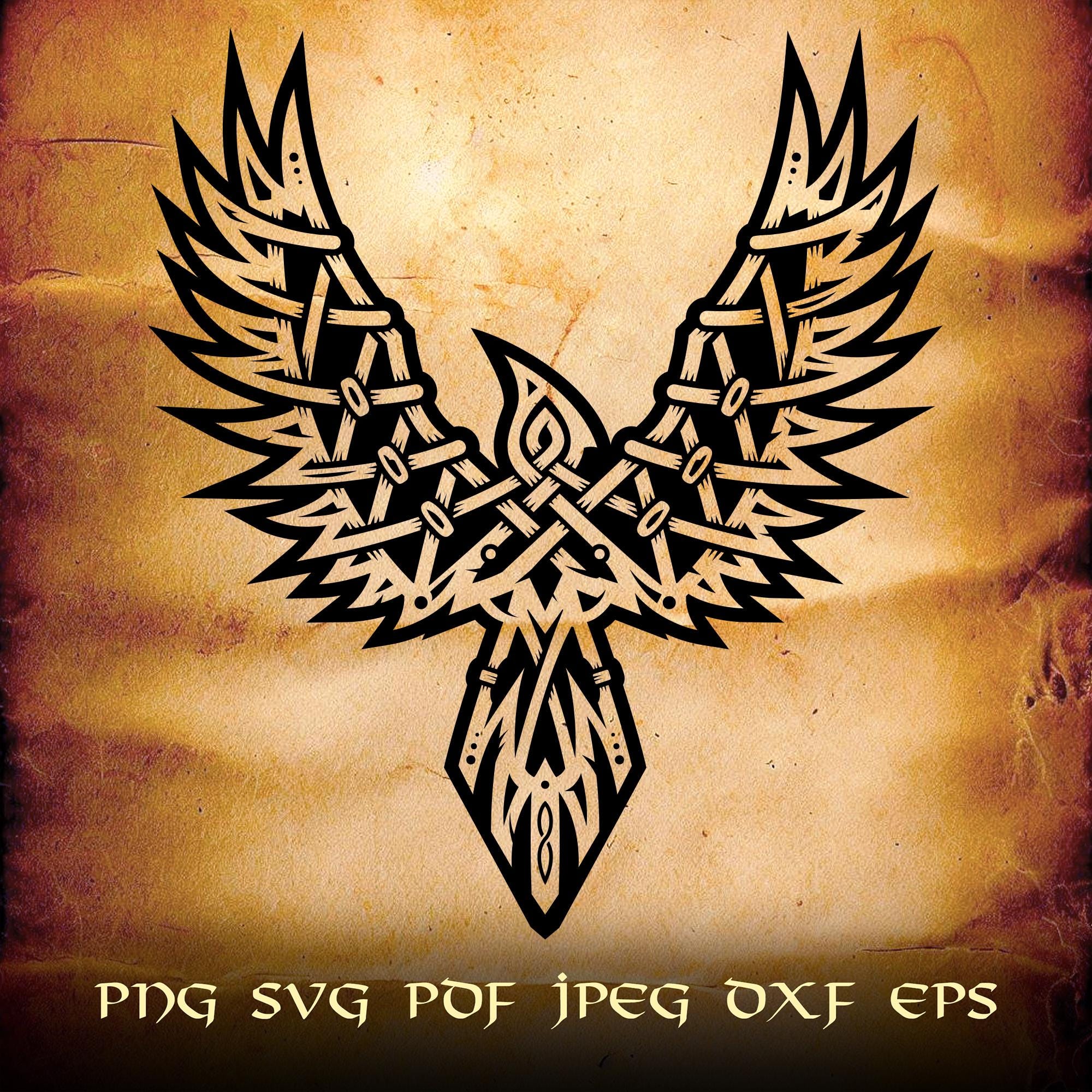 Irish Celtic Raven Tattoo 